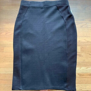 Zara Basic Ribbed Pencil Skirt